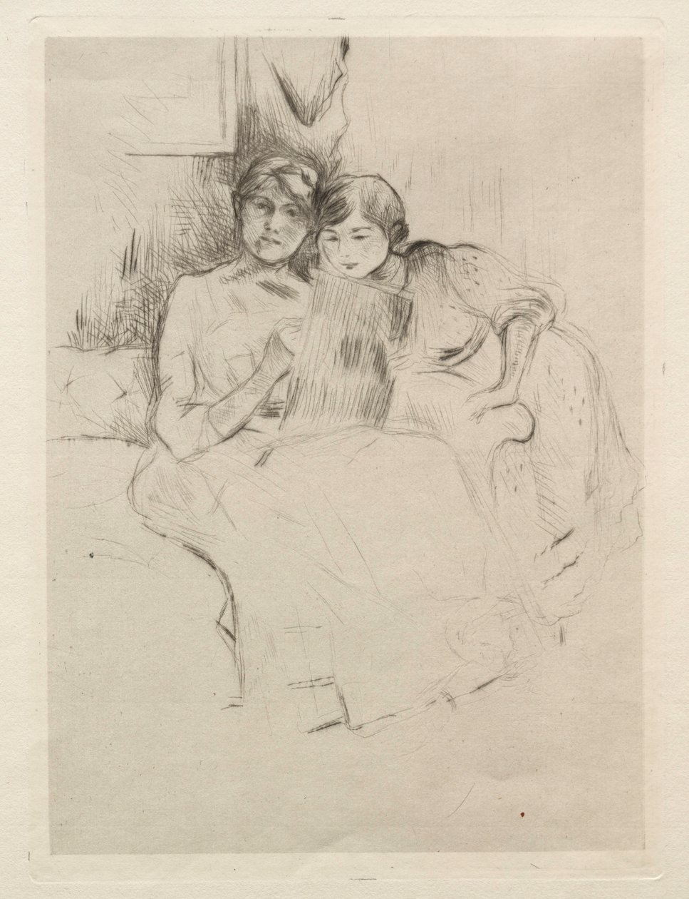 Skitsering. af Berthe Morisot