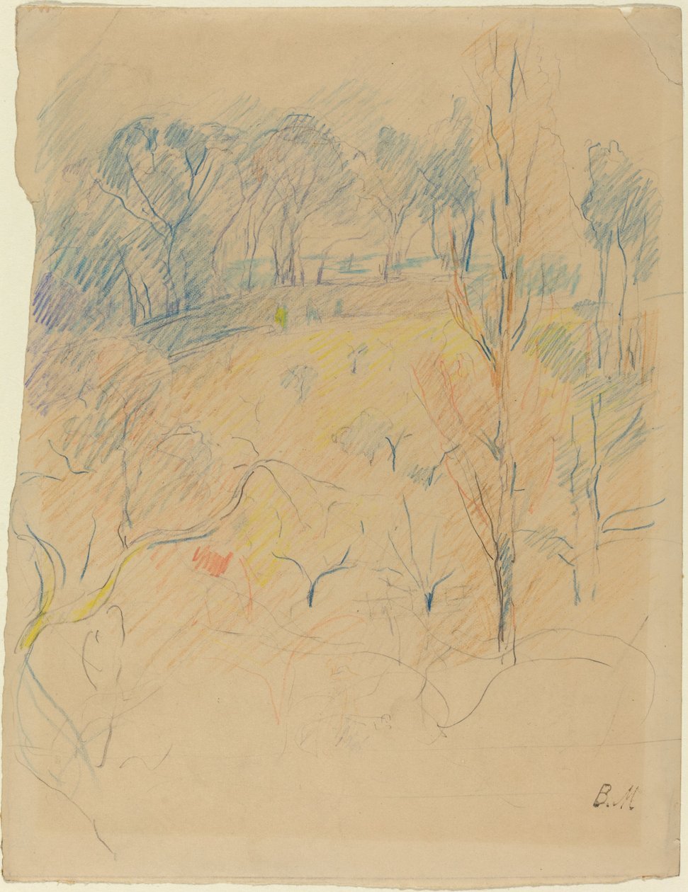 Forårslandskab af Berthe Morisot