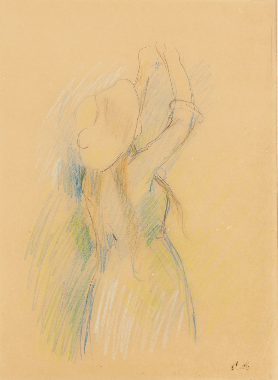 Study for "Le cerisier", 1891dani af Berthe Morisot