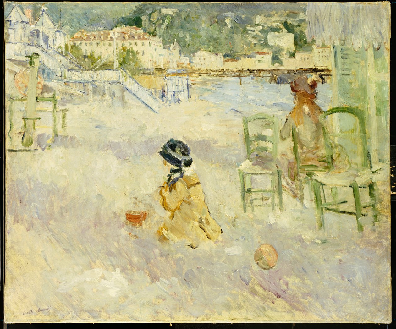 Stranden i Nice, 1882 af Berthe Morisot