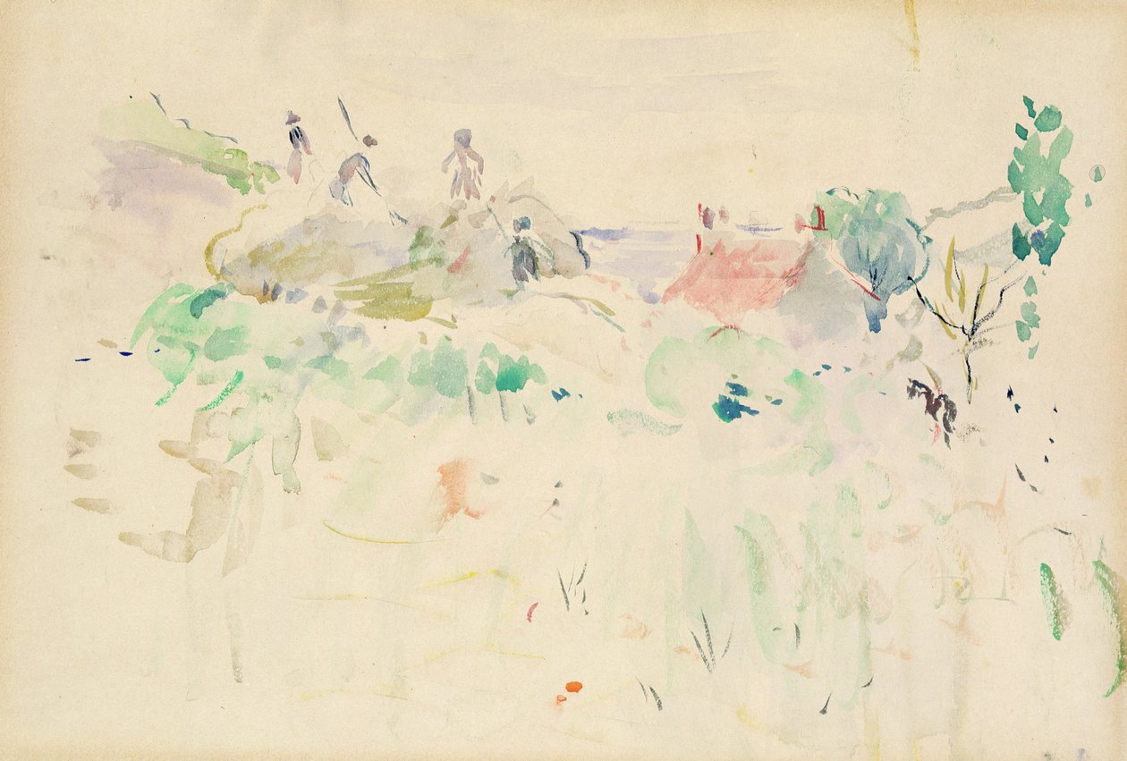 Høstakkene i Jersey, 1886 af Berthe Morisot