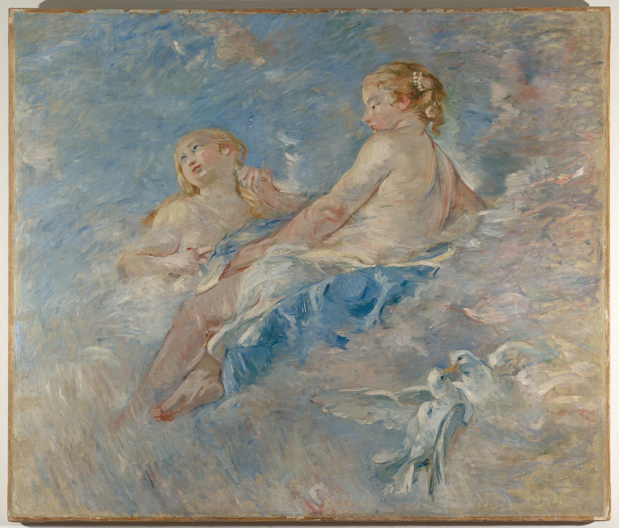 Venus ved Vulcans smedje (efter Boucher), ca. 1883-84 (olie på lærred) af Berthe Morisot