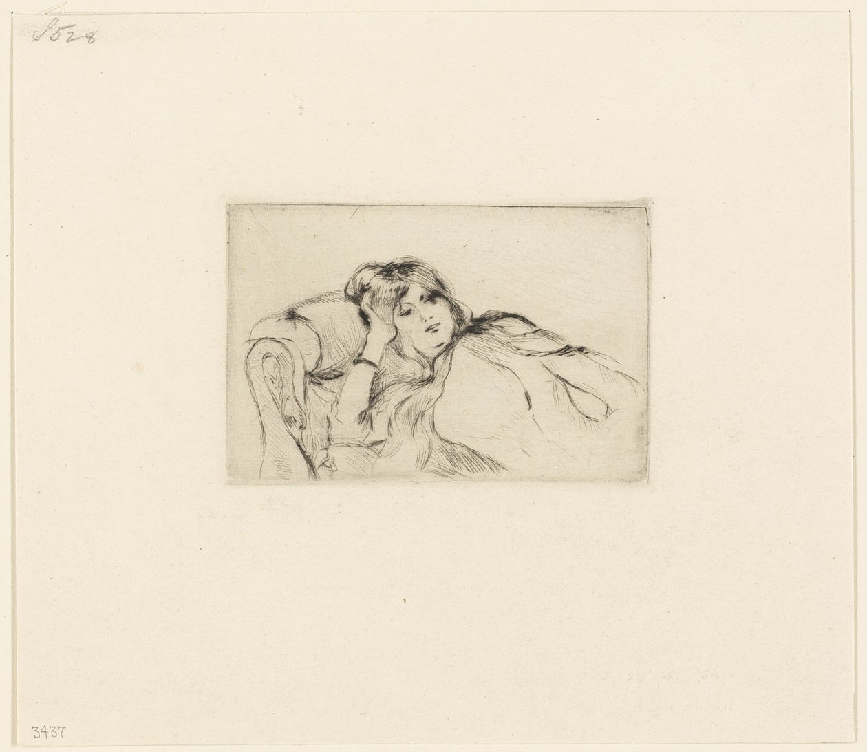 Ung kvinde i hvile af Berthe Morisot