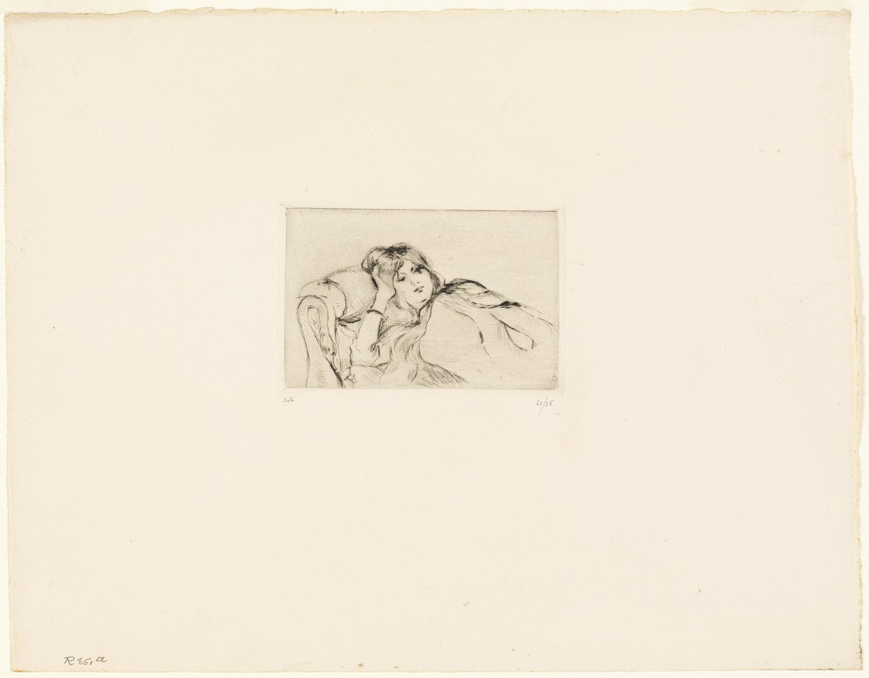Ung kvinde i hvile af Berthe Morisot