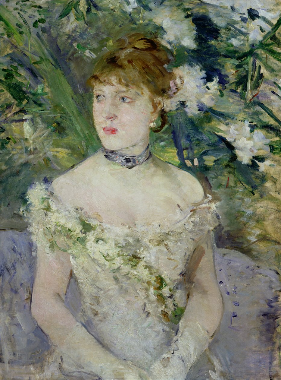 Ung pige i balkjole af Berthe Morisot