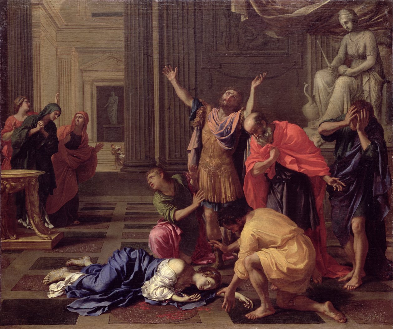 The Death of Lucretia, ca. 1660 (olie på lærred) af Bertholet Flemal