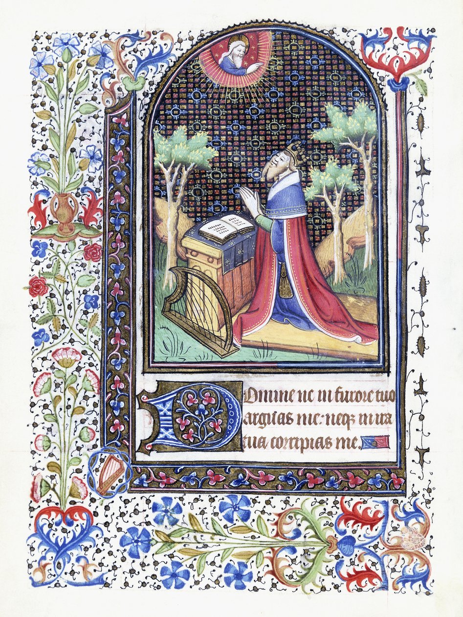 David i bøn, ca. 1460 af Besancon School
