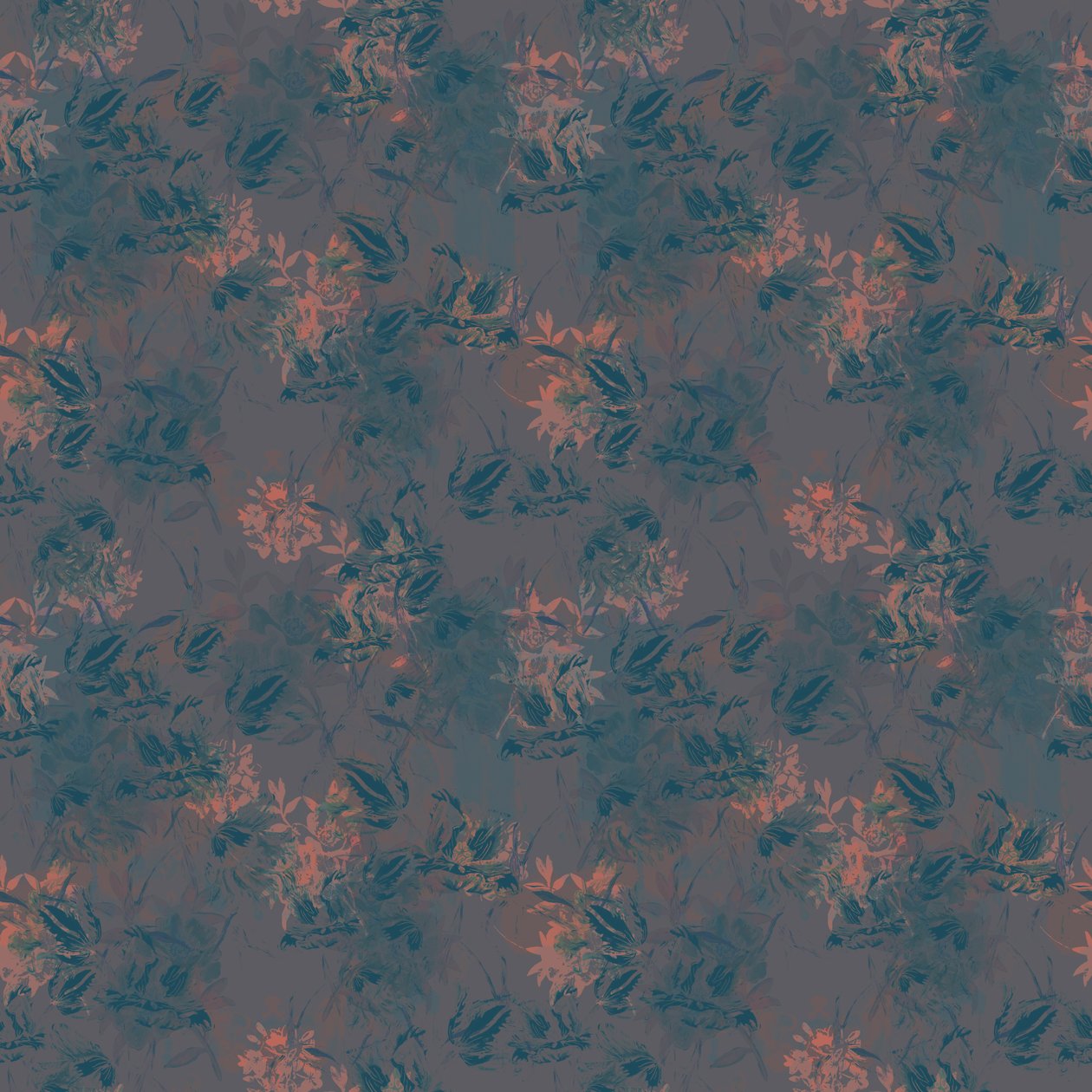 Sunset Flora, 2015 (illustrativt gentagelsesmønster) af Beth Travers