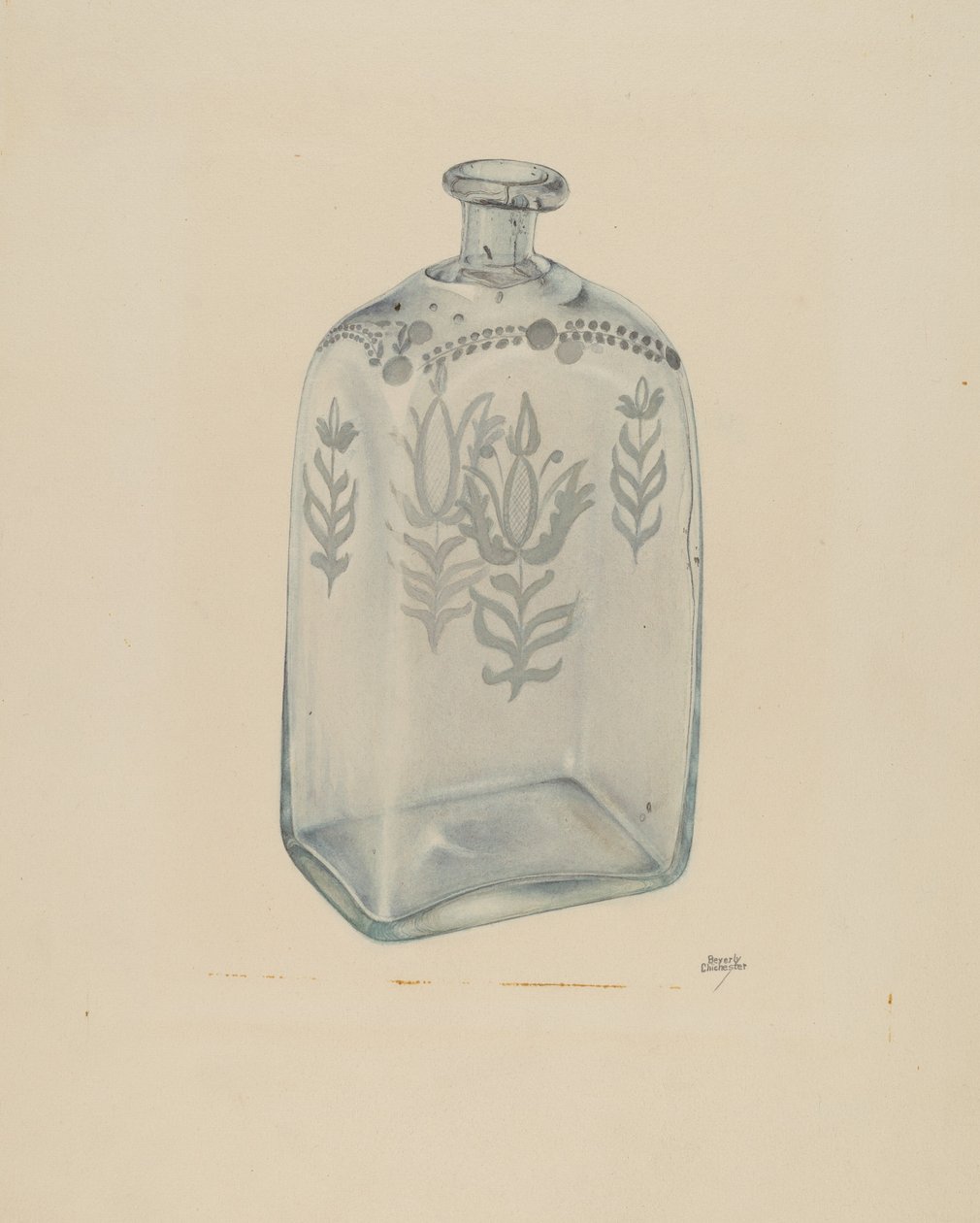 Glas flaske af Beverly Chichester