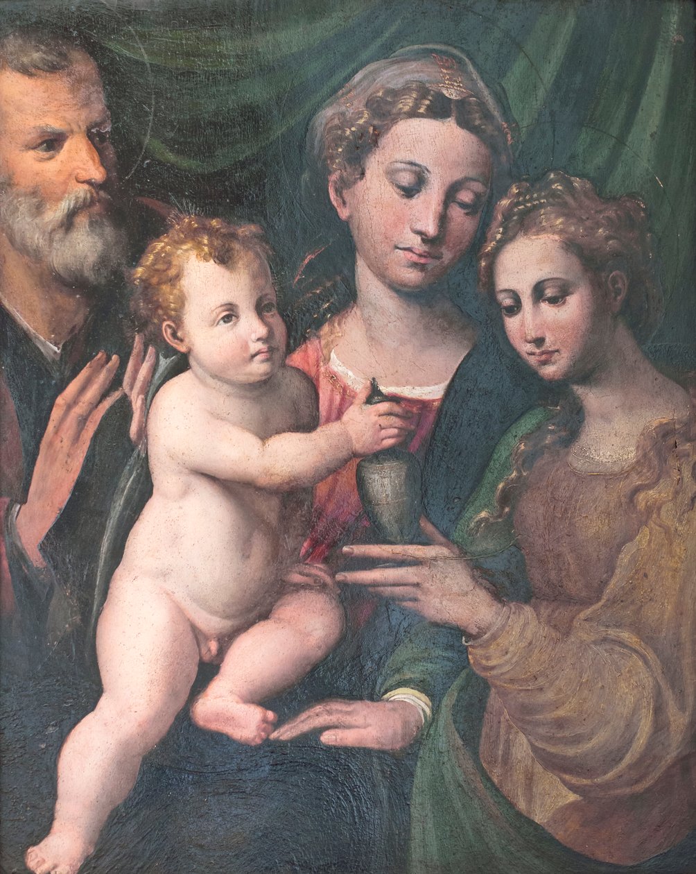 Jomfru og barn med Sankt Josef og Sankt Maria Magdalena af Biagio Pupini