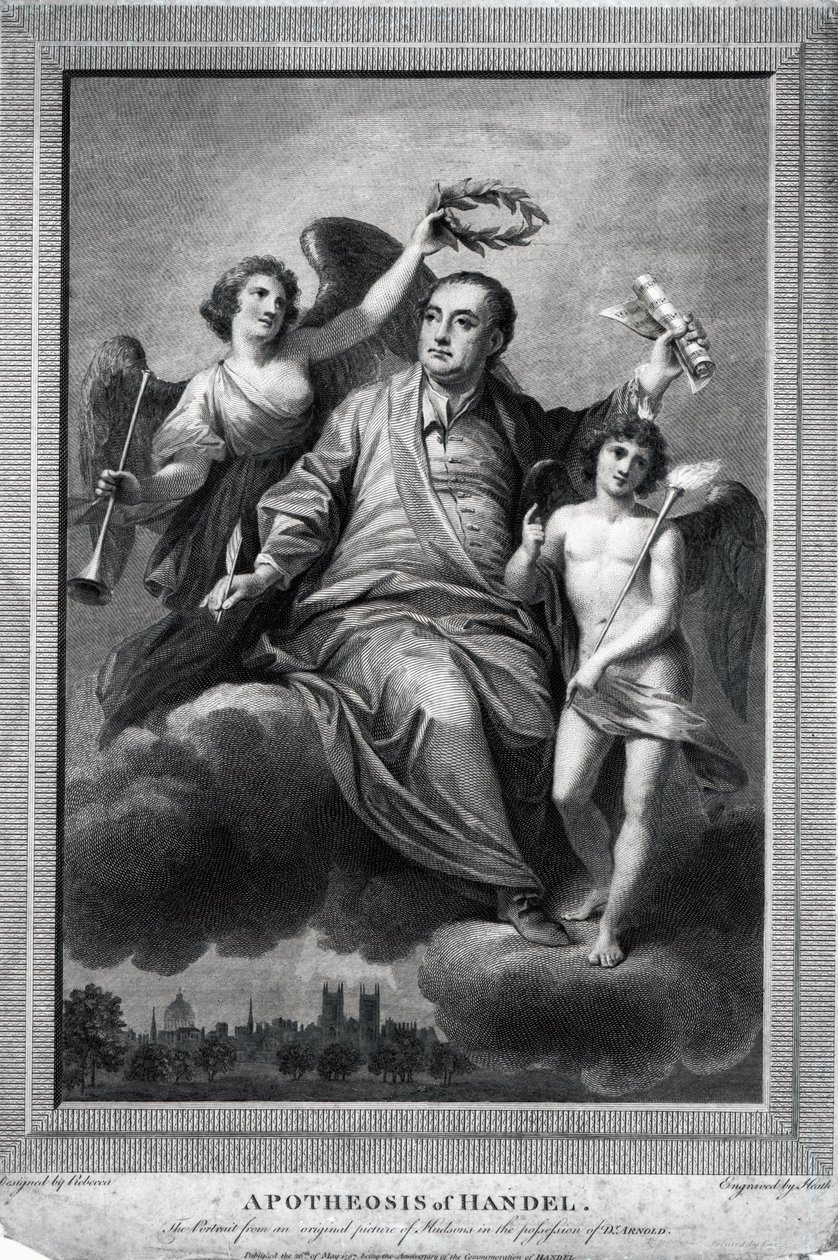 Apotheose af Händel, 1787 af Biagio Rebecca