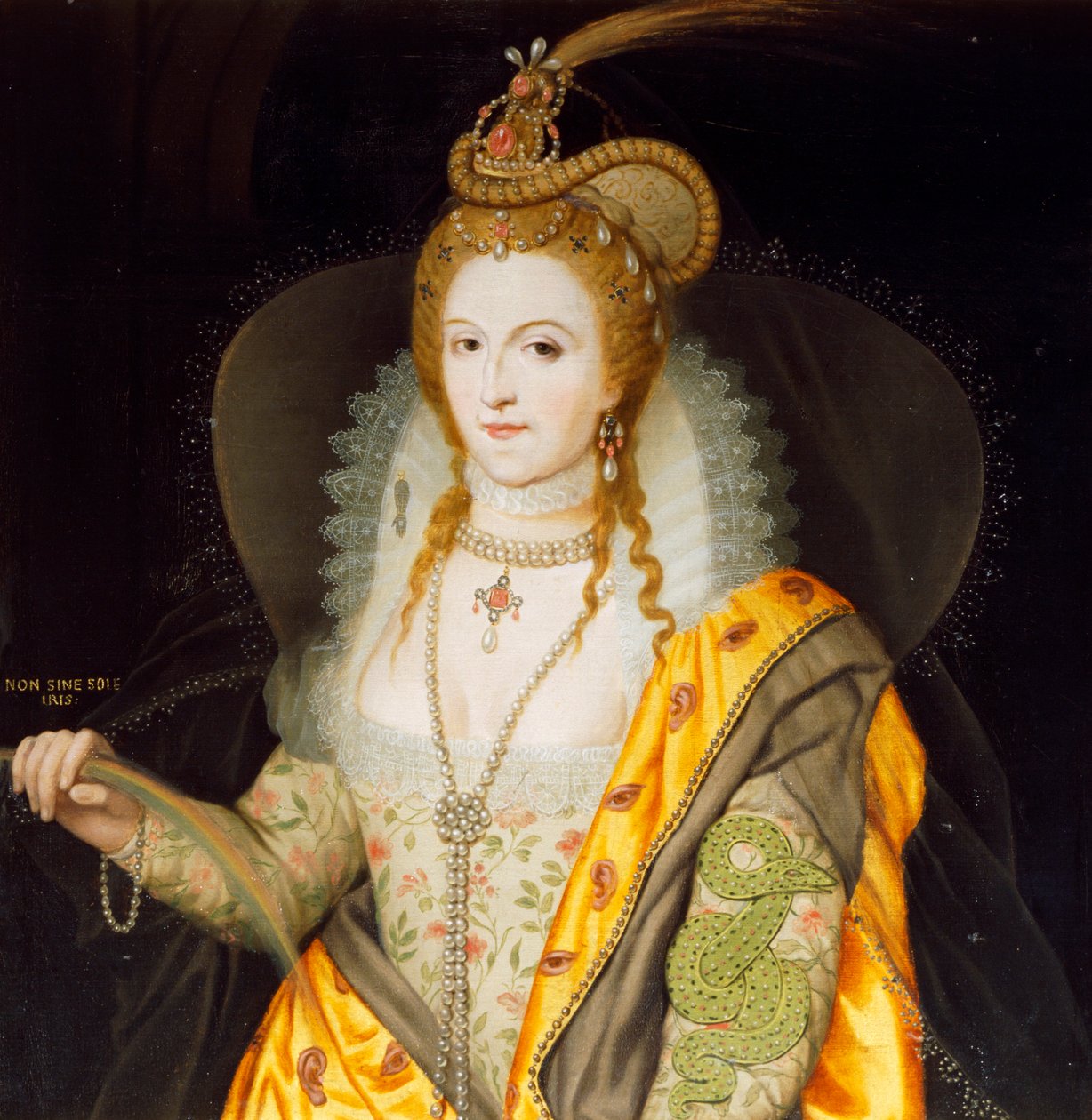 Portræt af dronning Elizabeth I, 1774 af Biagio Rebecca