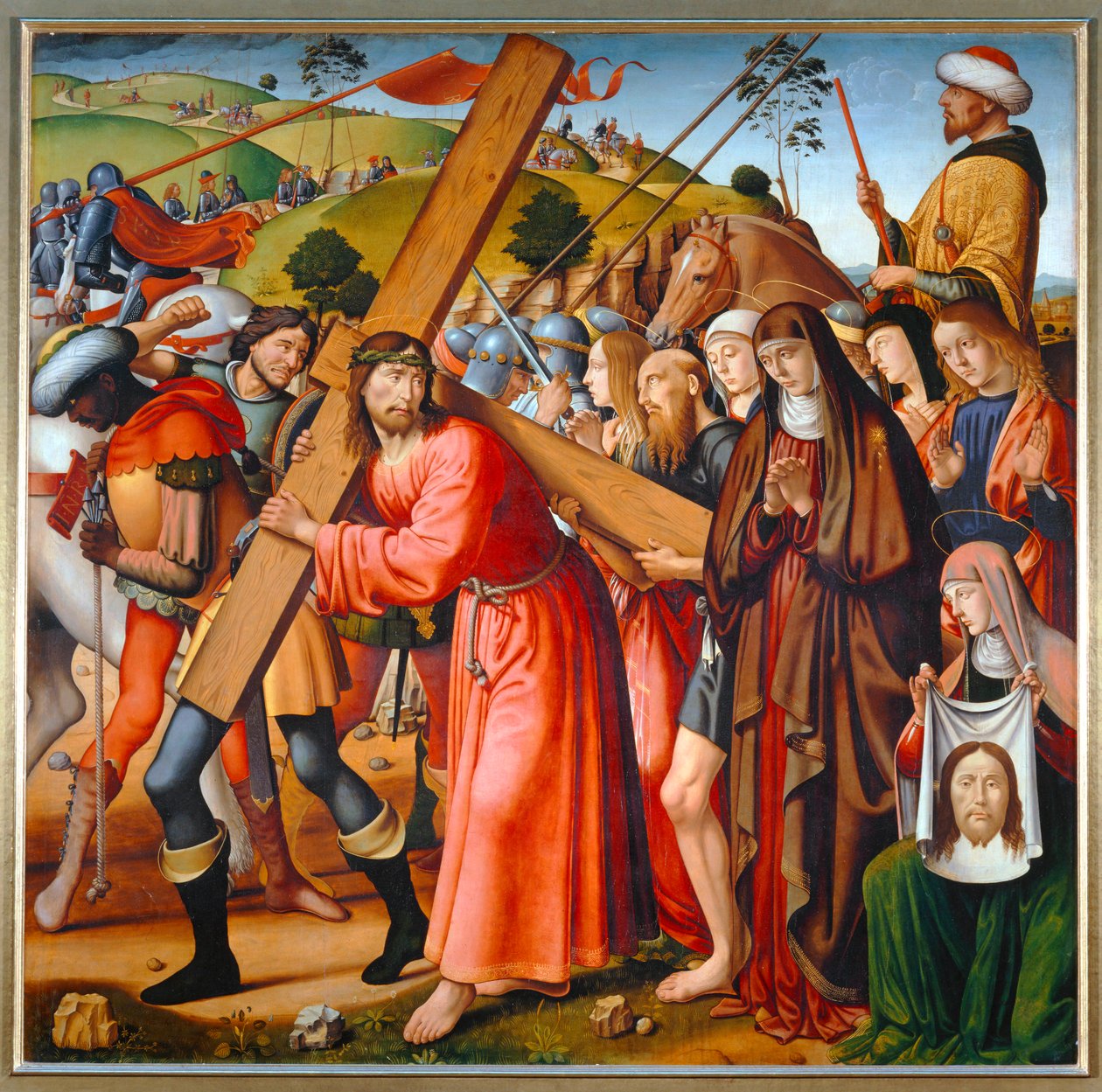 Le Portement de croix - Kristus bærer korset ... af Biagio d