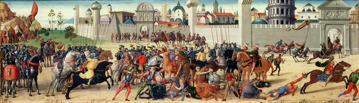 The Siege of Troy I: The Death of Hector, ca. 1490-95 (se også 69653) af Biagio di Antonio