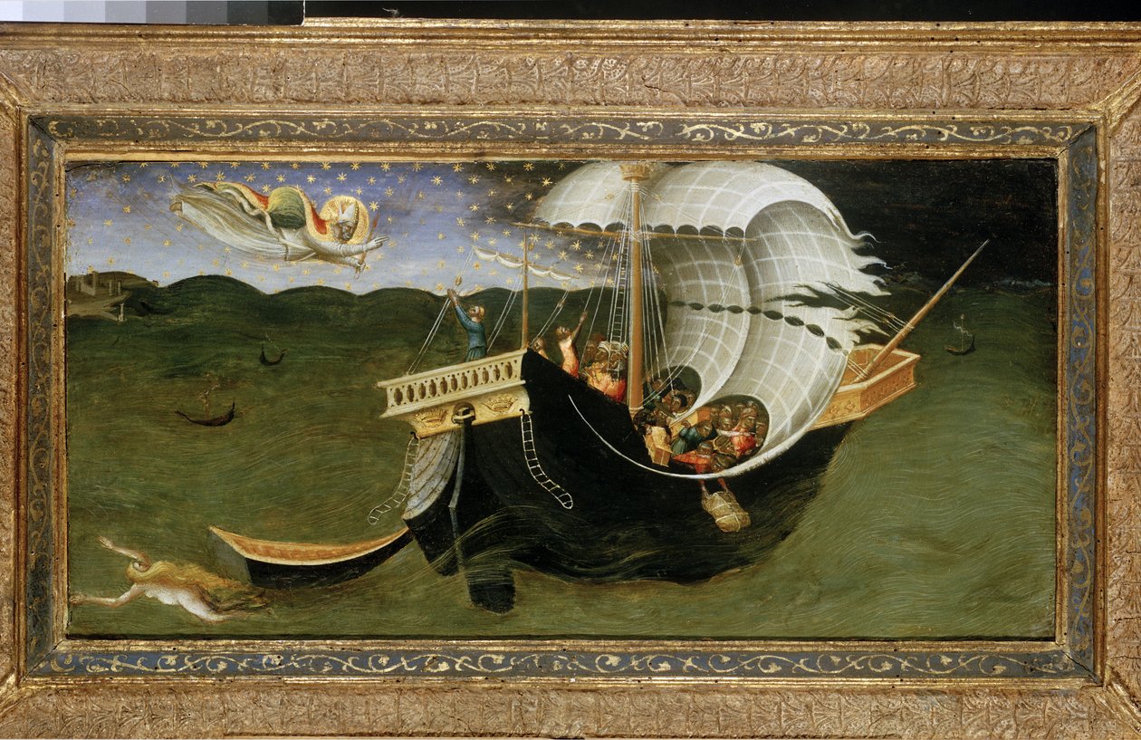 St. Nicholas irettesætter Stormen af Bicci di Lorenzo