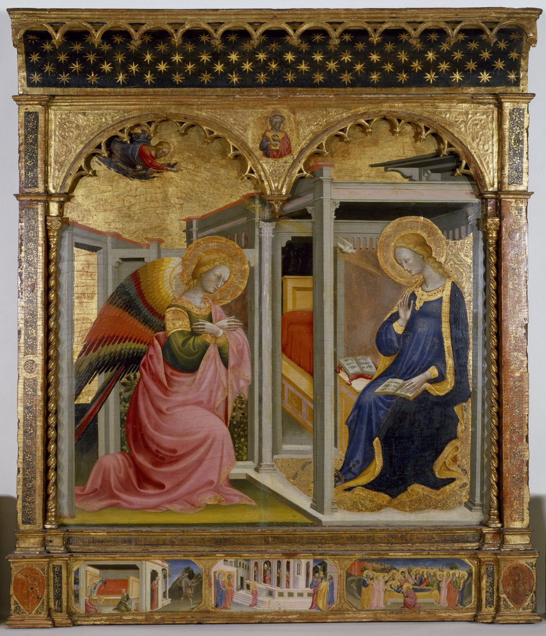 Bebudelsen, ca. 1430 (tempera og bladguld på panel) af Bicci di Lorenzo