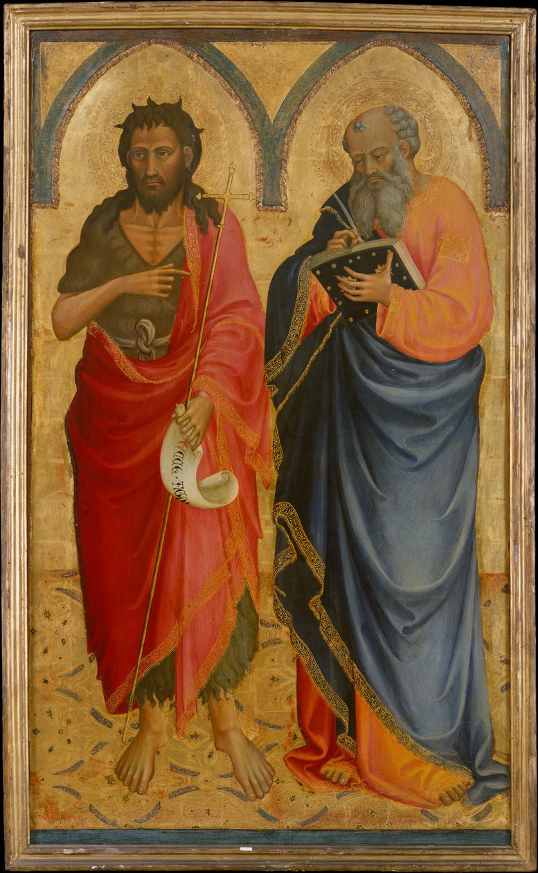 Heilige Johannes der Täufer und Matthäus af Bicci di Lorenzo