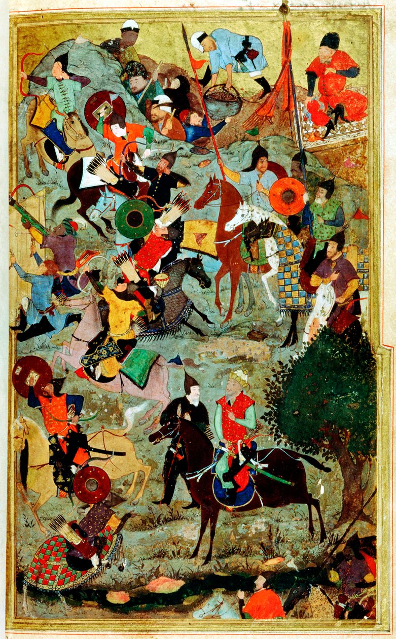 Timur angriber ridderne af St. John ved Smyrna, 1402 1467 af Bihzad