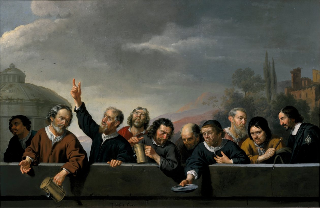 Portrætter af indbyggerne i Sint-Jobsgasthuis i Utrecht, 1630-1635 af Bijlert
