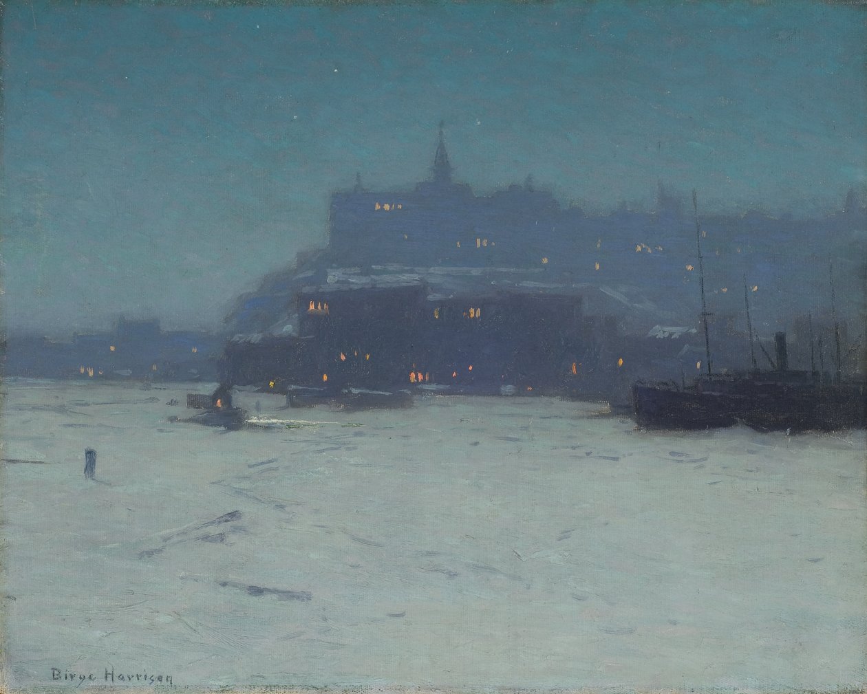 Quebec fra havnen, ca. 1910 af Lowell Birge Harrison