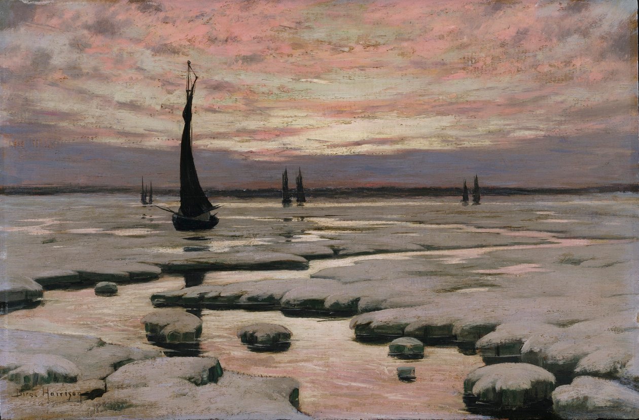 Vintersolnedgang af Birge Harrison