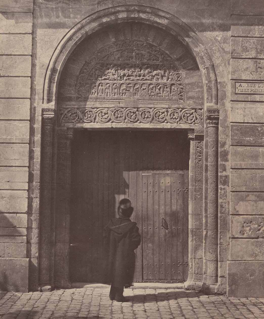 Portalen for Sankt Ursinus i Bourges, rue du Vieux Poirier af Bisson Frères