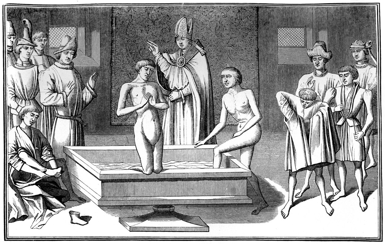 Dåb, 1400-tallet 1849. af Bisson and Cottard