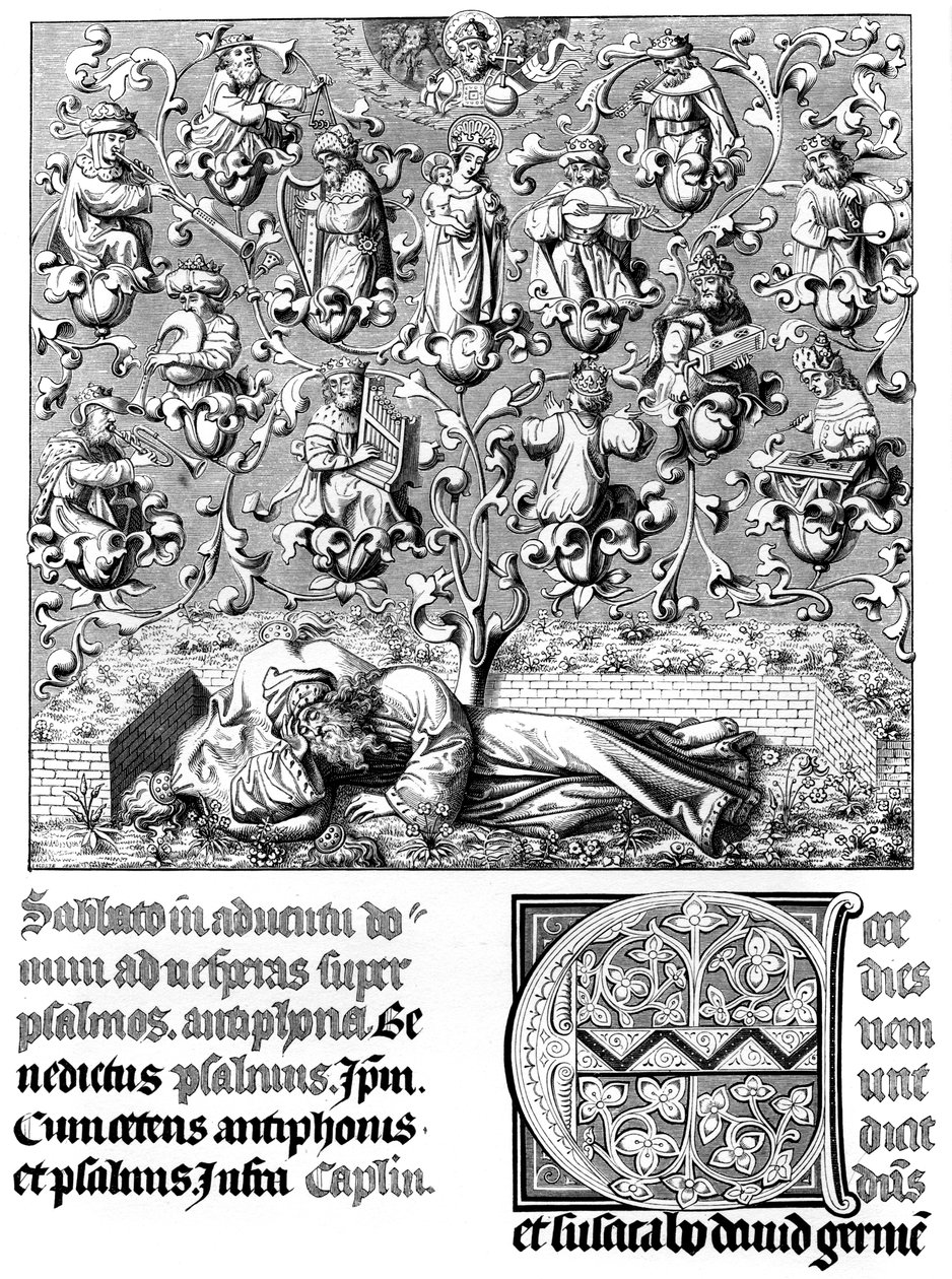 Himmelsk koncert, 1400-tallet 1849. af Bisson and Cottard