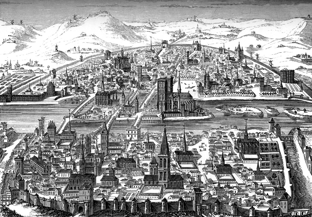 Paris, Frankrig, 1607. af Bisson and Cottard