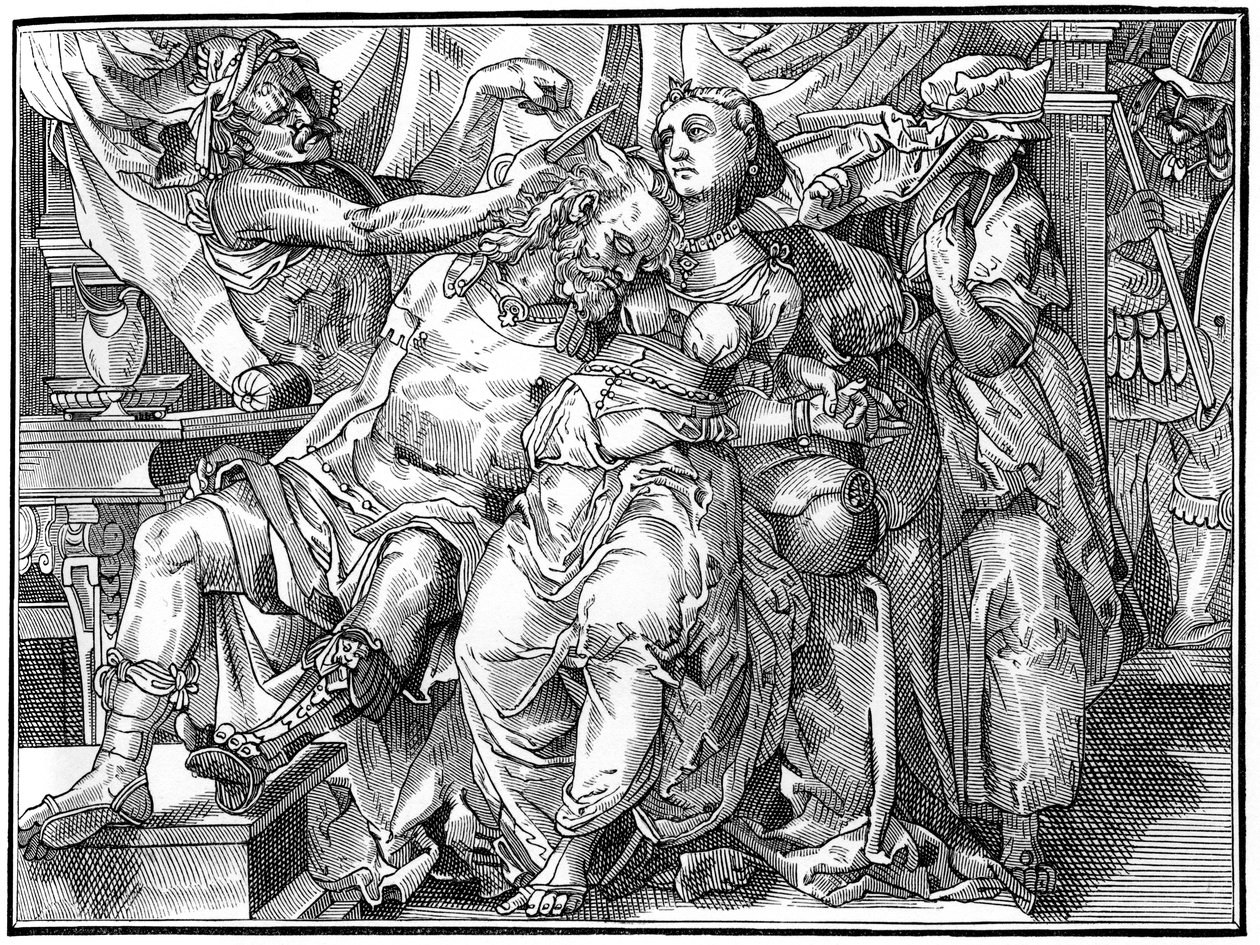 Samson og Delila, 1574 1849. af Bisson and Cottard
