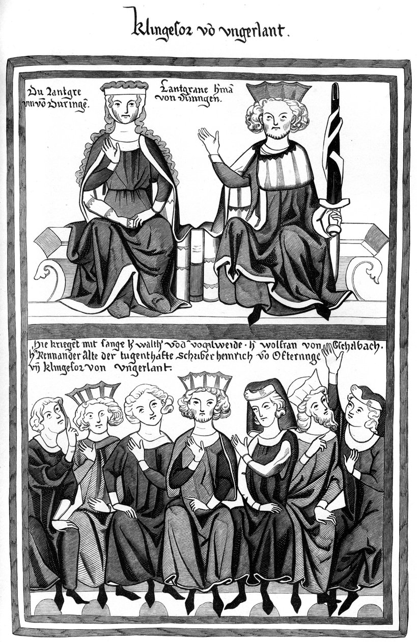 Kongressen i Wartburg, 1400-tallet 1849. af Bisson and Cottard