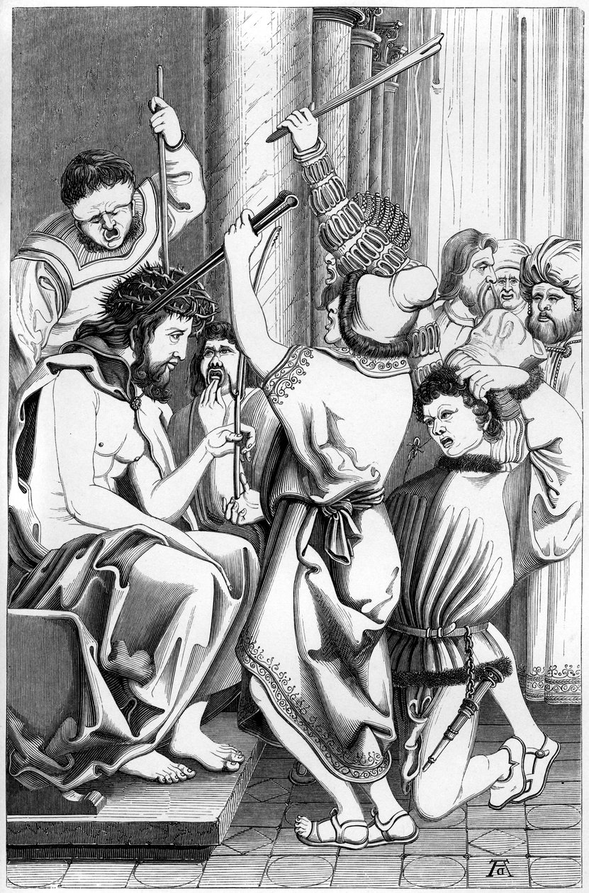 The Mocking of Christ, 1500-tallet 1849. af Bisson and Cottard