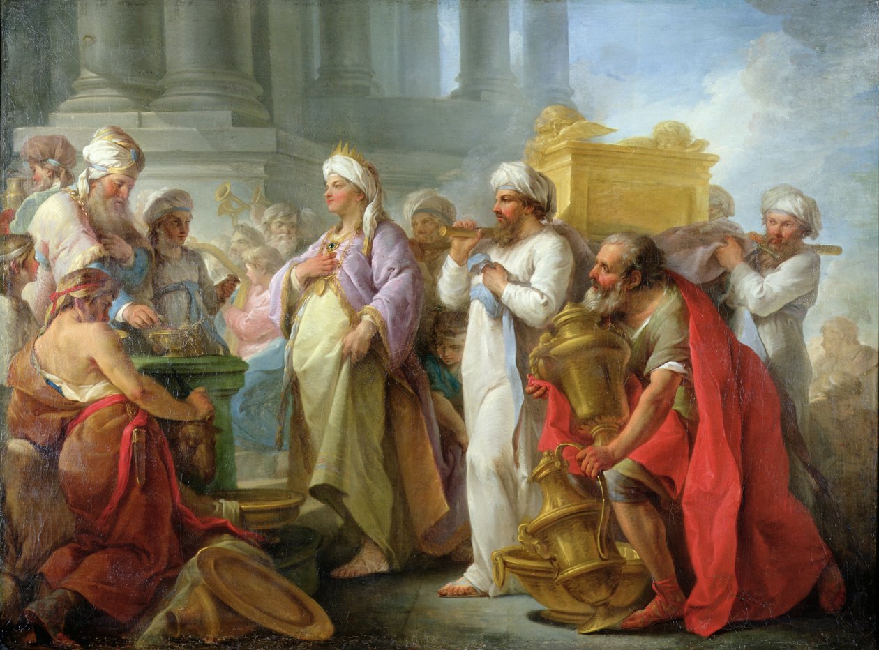 Salomon før pagtens ark, 1747 af Nicholas Lesueur