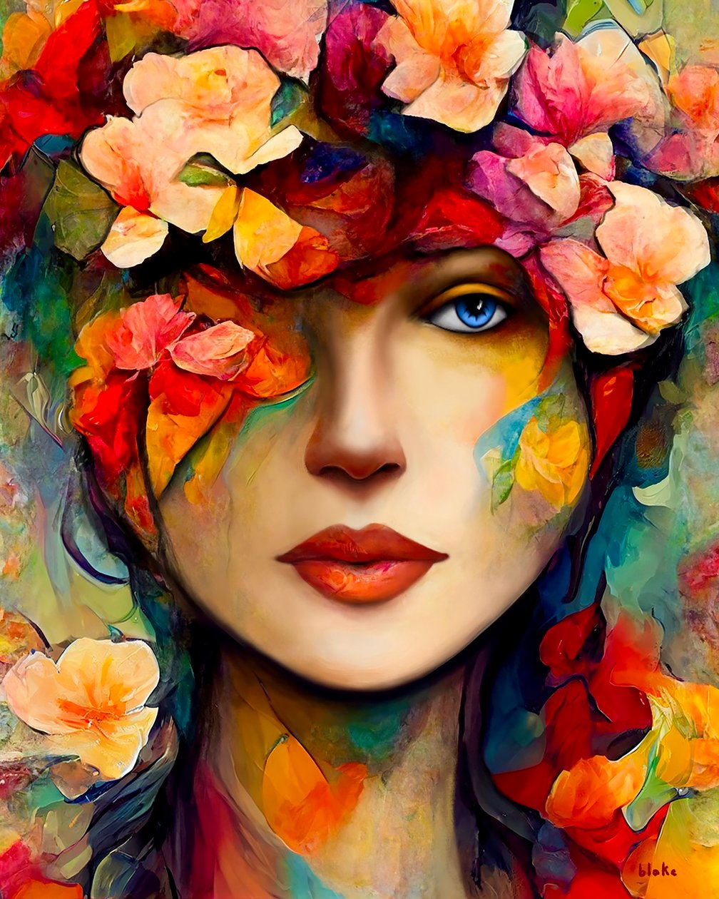 Dreaming In Posy, ca. 2022 (Digital Art) af Blake Munch