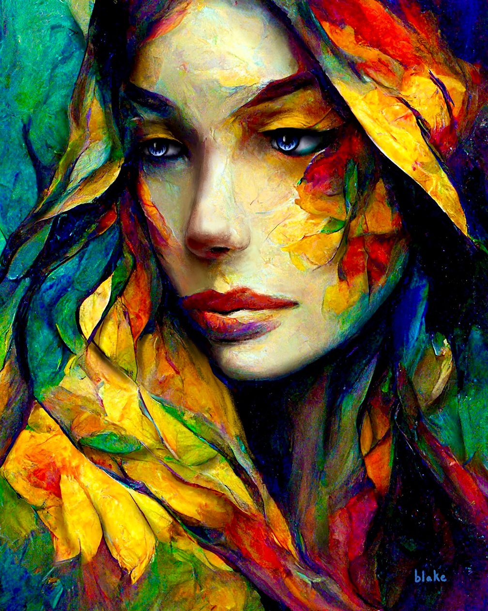 Living In Stained Glass, ca. 2022 (Digital Art) af Blake Munch