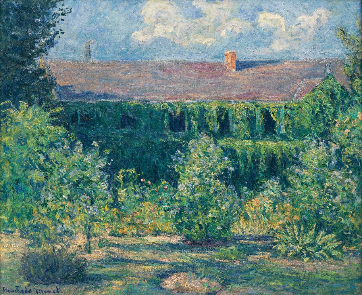 Claude Monets hus og have af Blanche Hoschede Monet
