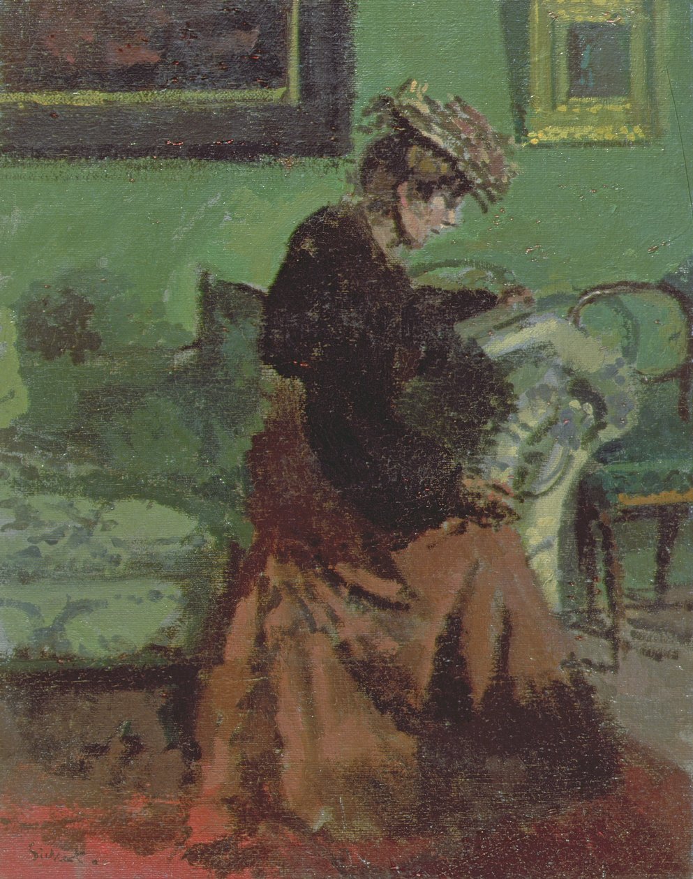 Træer ved Giverny af Blanche Hoschede Monet