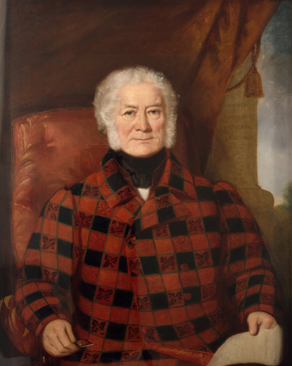 Dr. John Borthwick Gilchrist (1759-1841) (olie på lærred) af Blanconi Blanconi