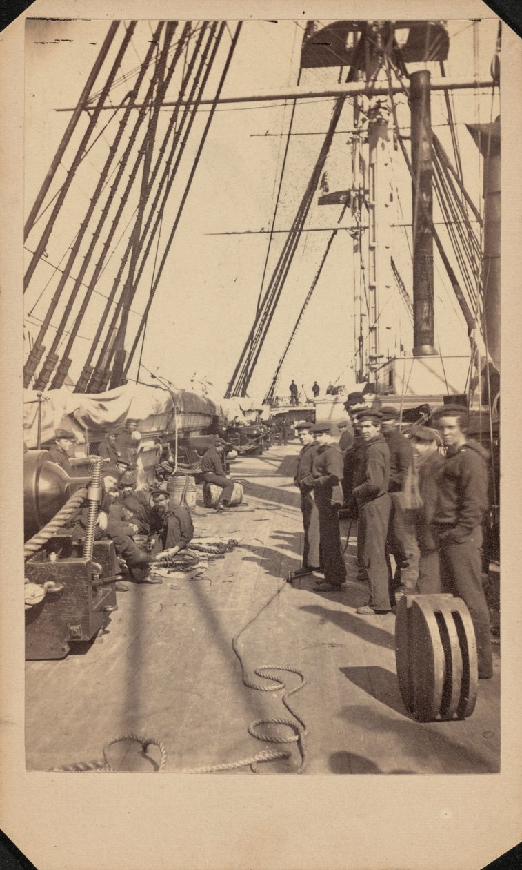 USS New Hampshire, ca. 1864-1865 (foto) af Blauvelt & Hubbard