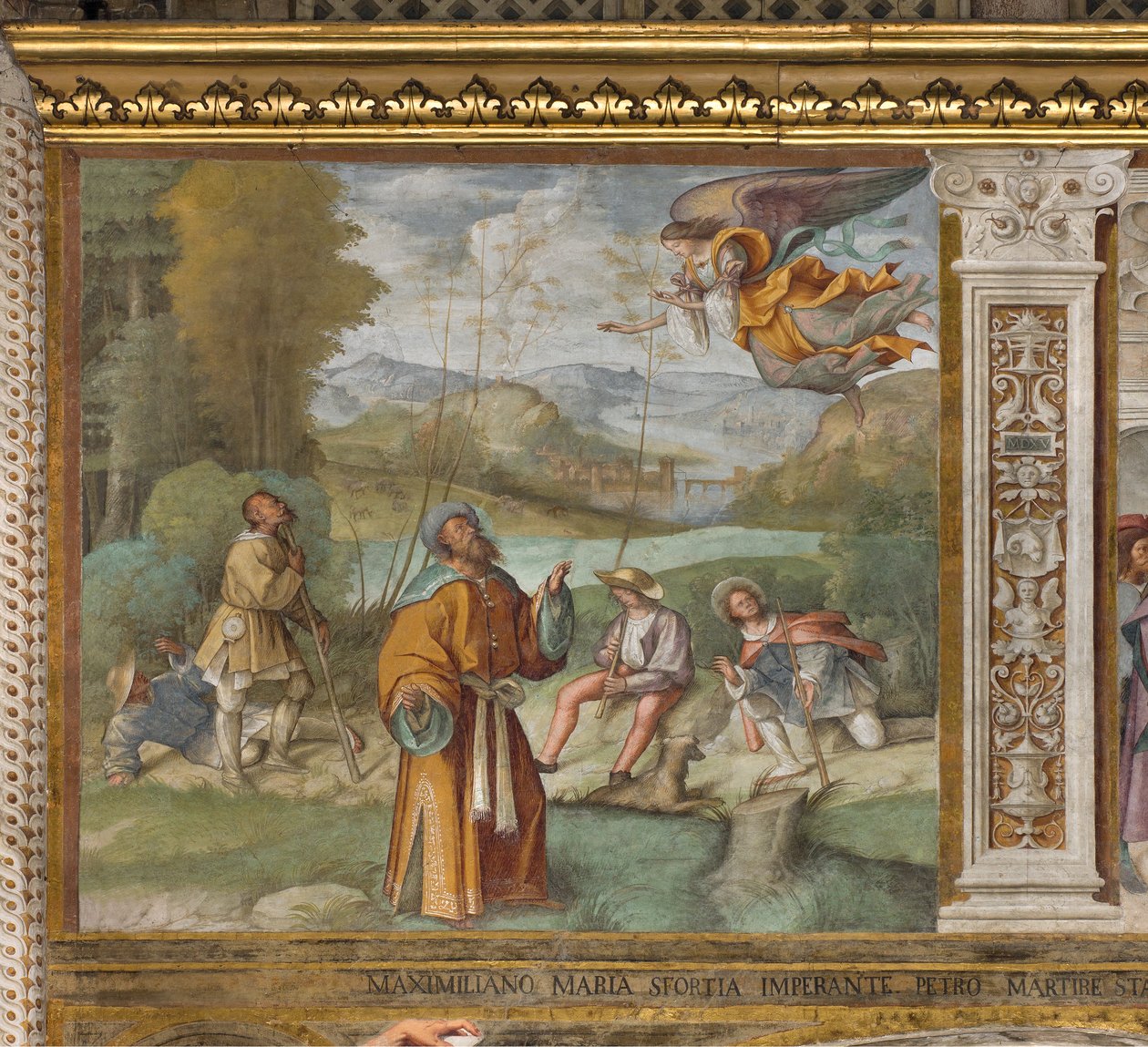 Central Aisle, First North Span, meddelelse til Gioacchino, Boccaccio Boccaccino 1514-15 af Boccaccio Boccaccino
