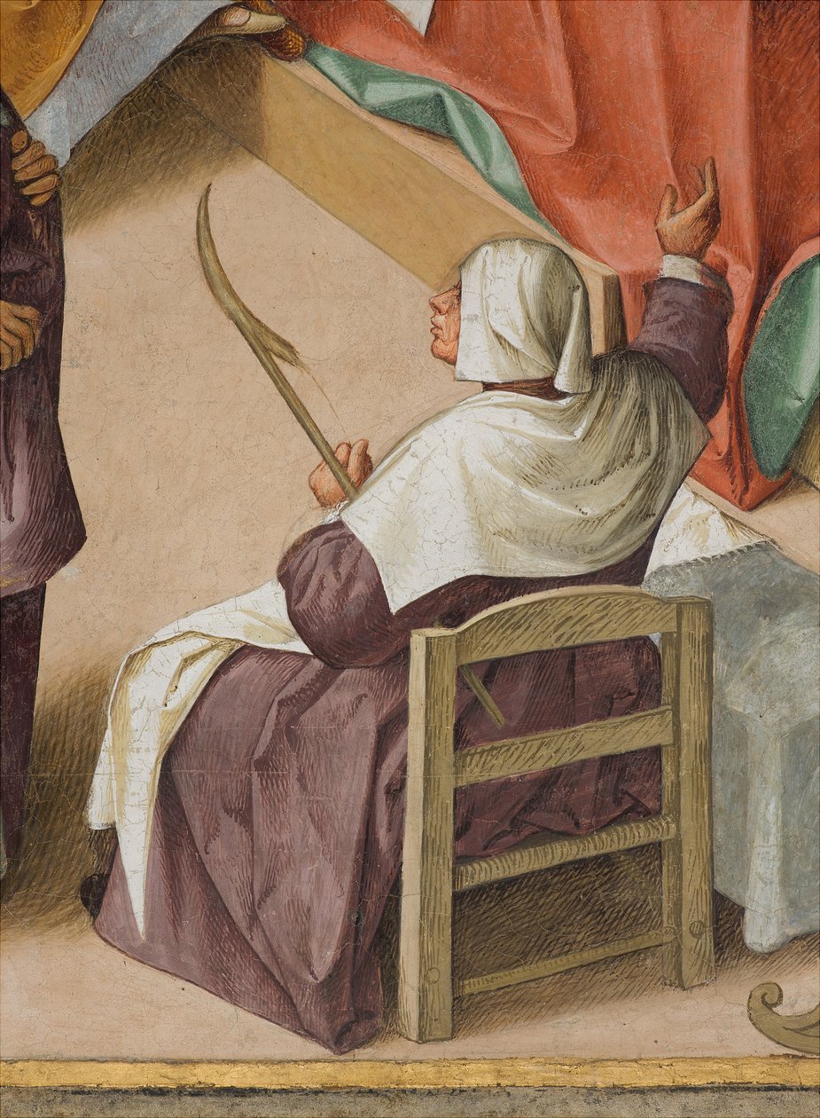 Central Nave, Second North Span, Fødsel af Jomfruen, Boccaccio Boccaccino 1514-15, detaljer af Boccaccio Boccaccino