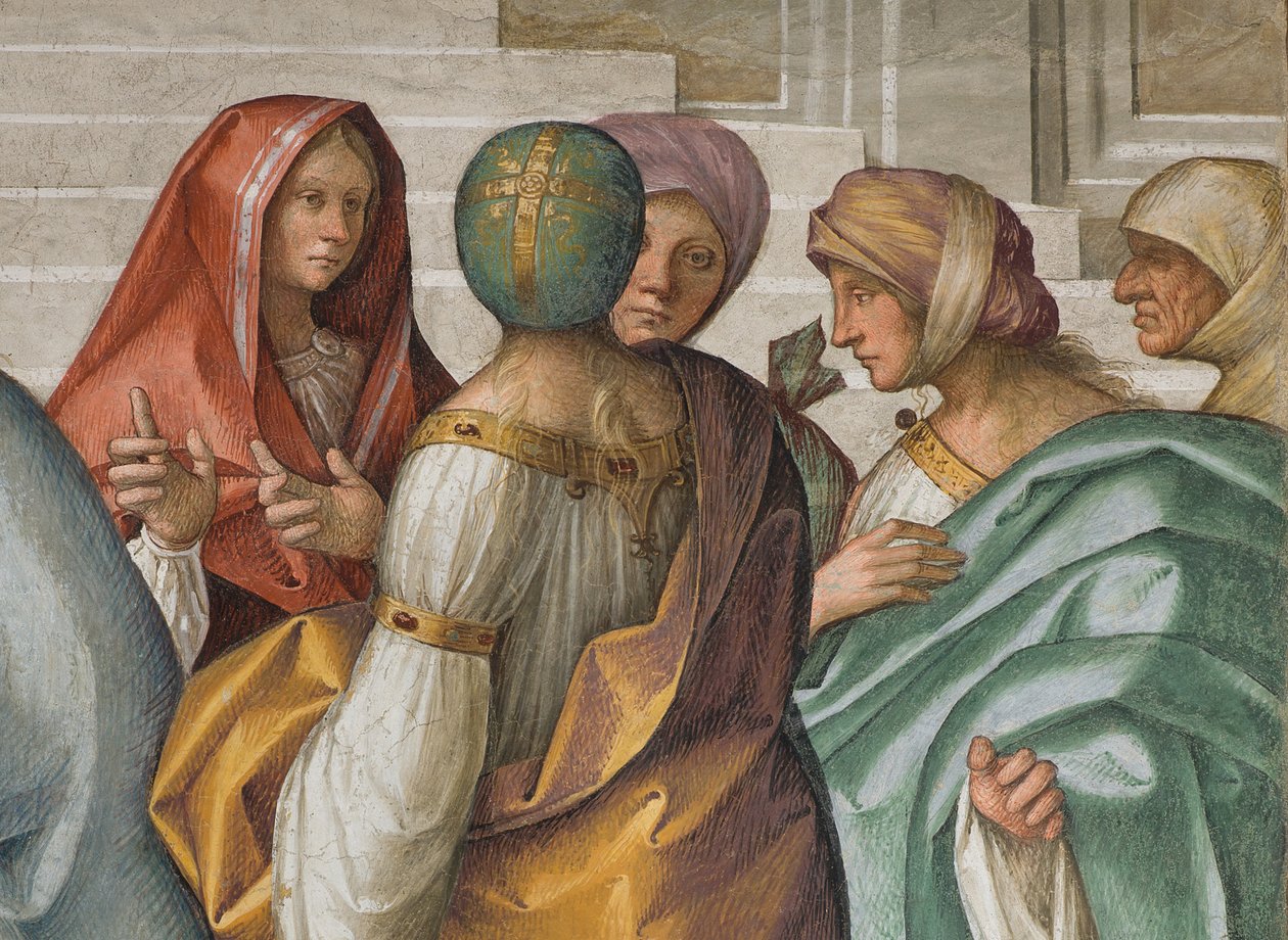 Centralskib, andet nordspænd, Jomfruens ægteskab, Boccaccio Boccaccino 1514-15, detalje af Boccaccio Boccaccino