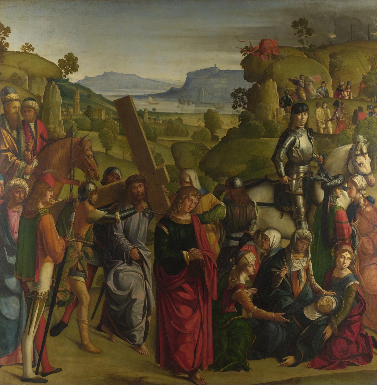 Kristus bærer korset og Jomfru Maria Swooning, ca. 1501 af Boccaccio Boccaccino