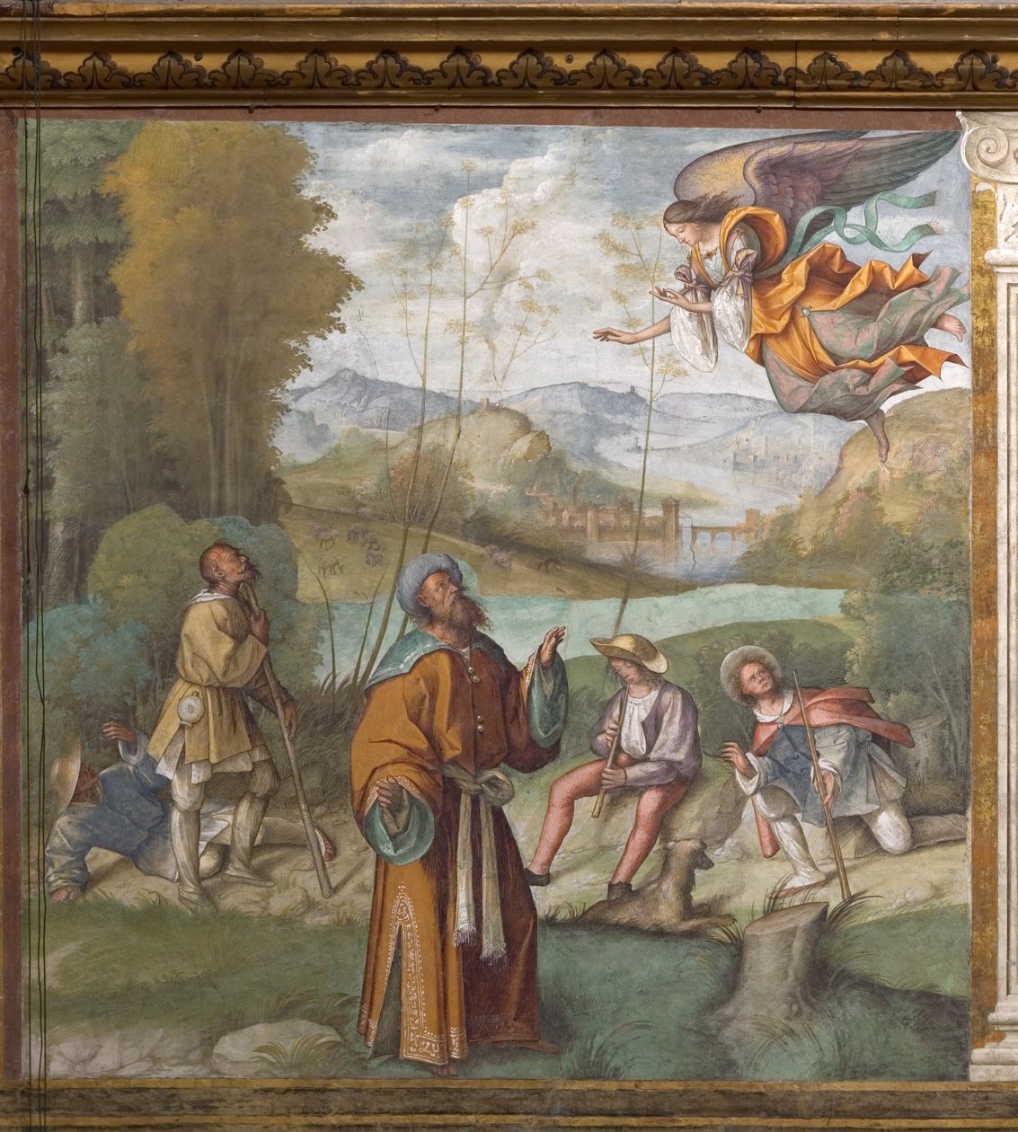 Englens åbenbaring for den hellige Joachim af Boccaccio Boccaccino
