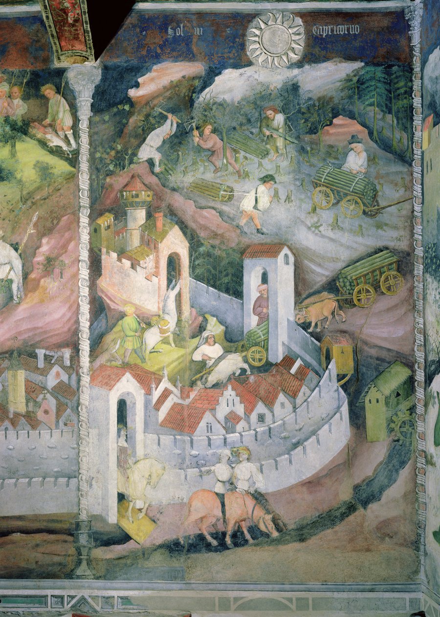December måned, c.1400 af Bohemian School