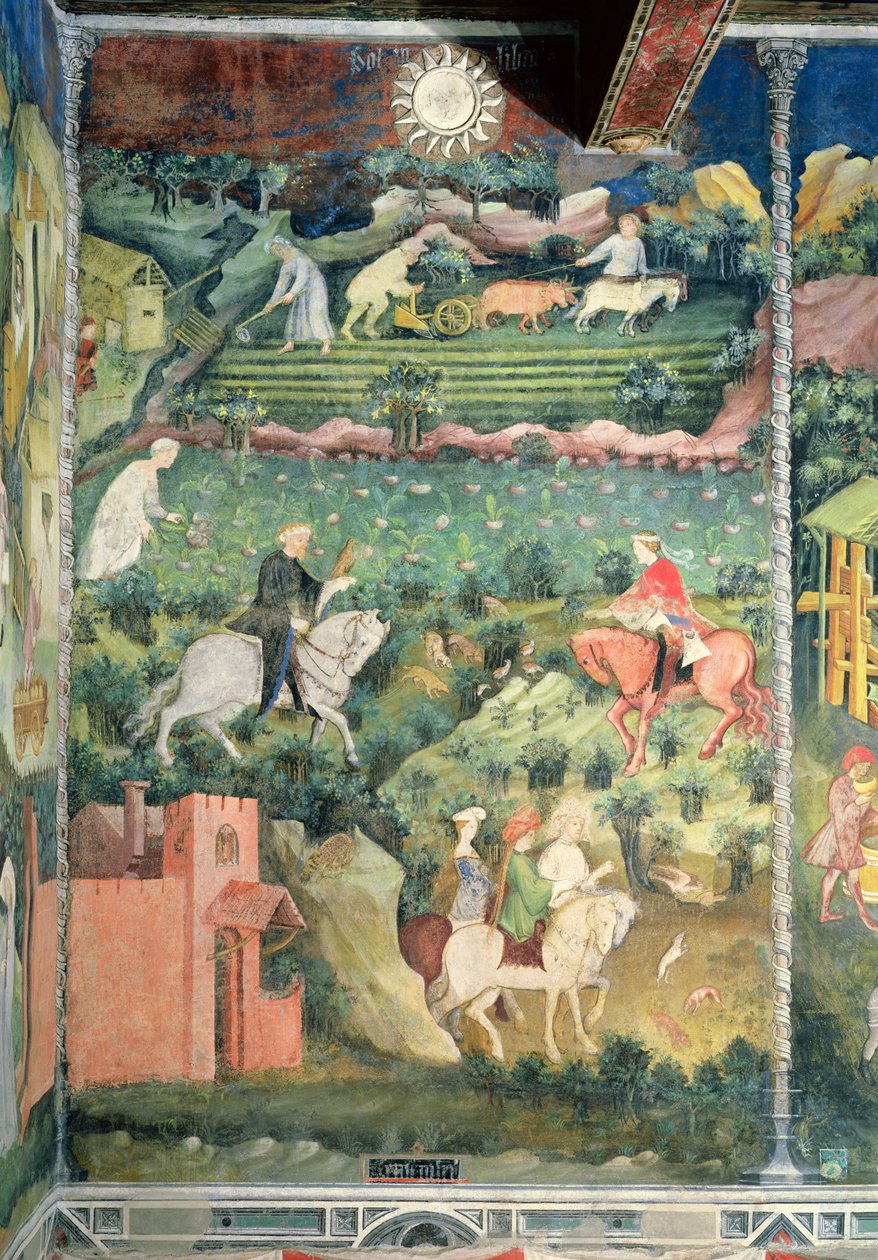 September måned, ca. 1400 af Bohemian School