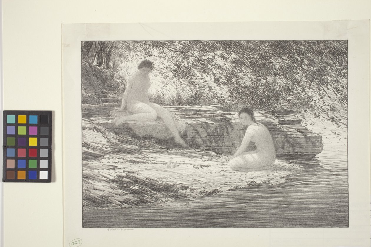 Lake Ladies (blæk på papir) af Bolton Coit Brown