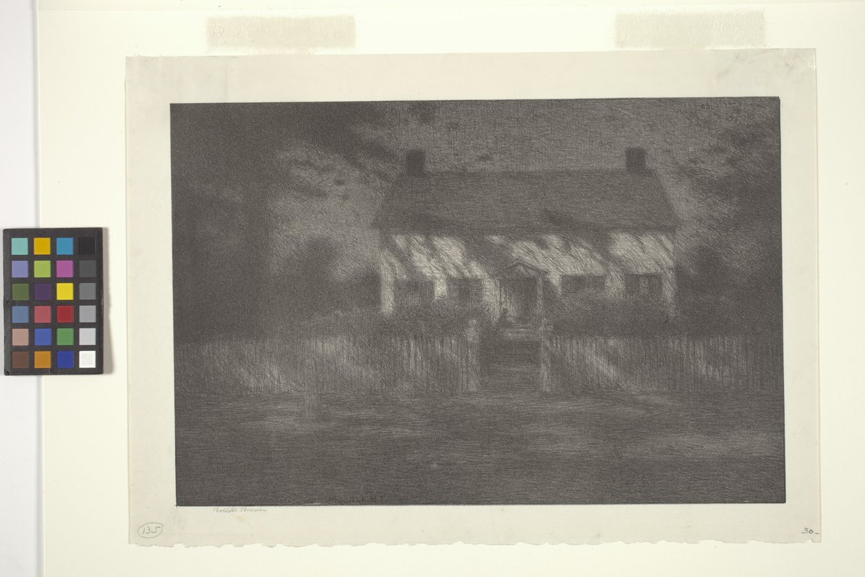 Moonlight (blæk på papir) af Bolton Coit Brown