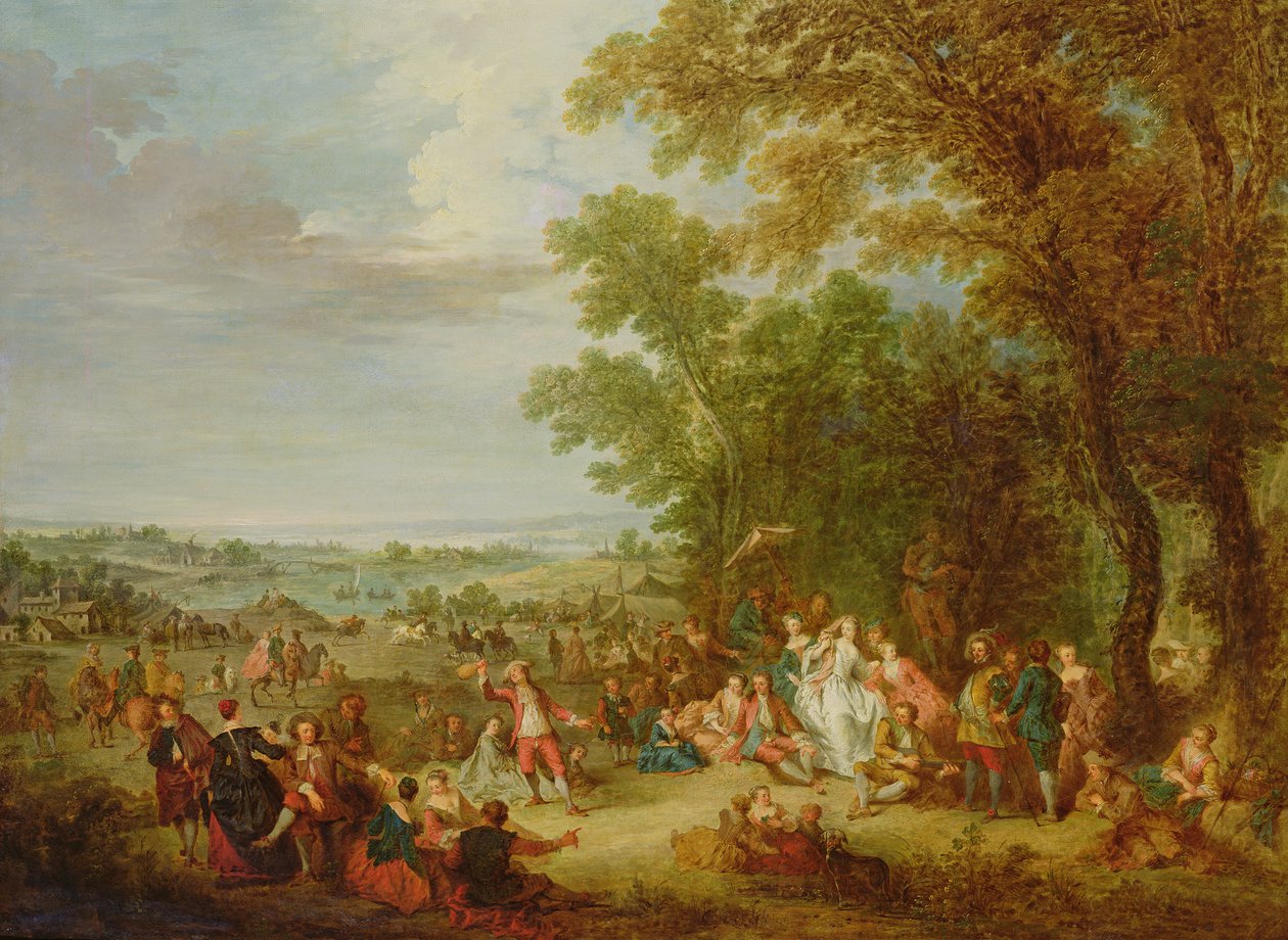 Fete Champetre, 1728 af Bonaventure de Bar