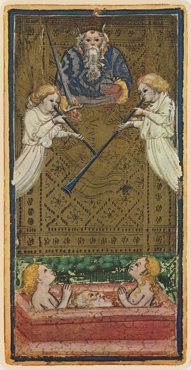 Englen, faksimile af et tarotkort fra 
